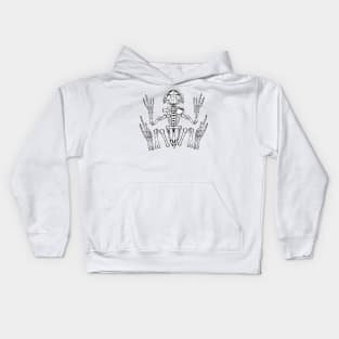 froggy skeleton Kids Hoodie